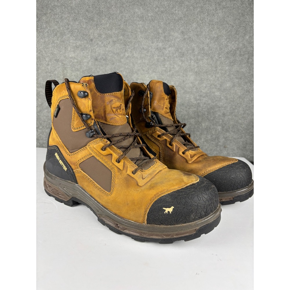Irish Setter Kasota 83636 Waterproof Side Zip Work Boots 11 Brown